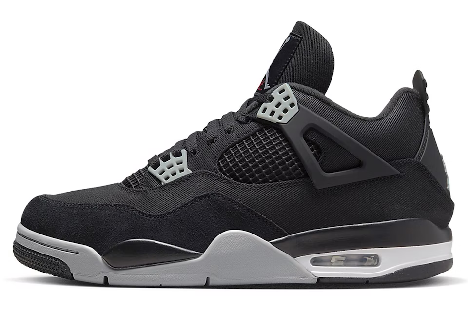 4 Retro SE Black Canvas