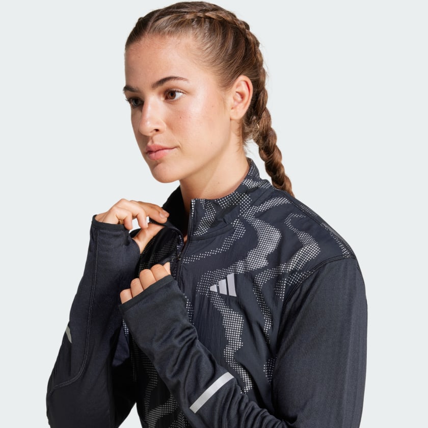 Women's adidas Ultimate Hi Vis Reflective 1/2-Zip Top