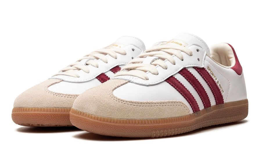 Samba Sporty & Rich White Collegiate Burgundy