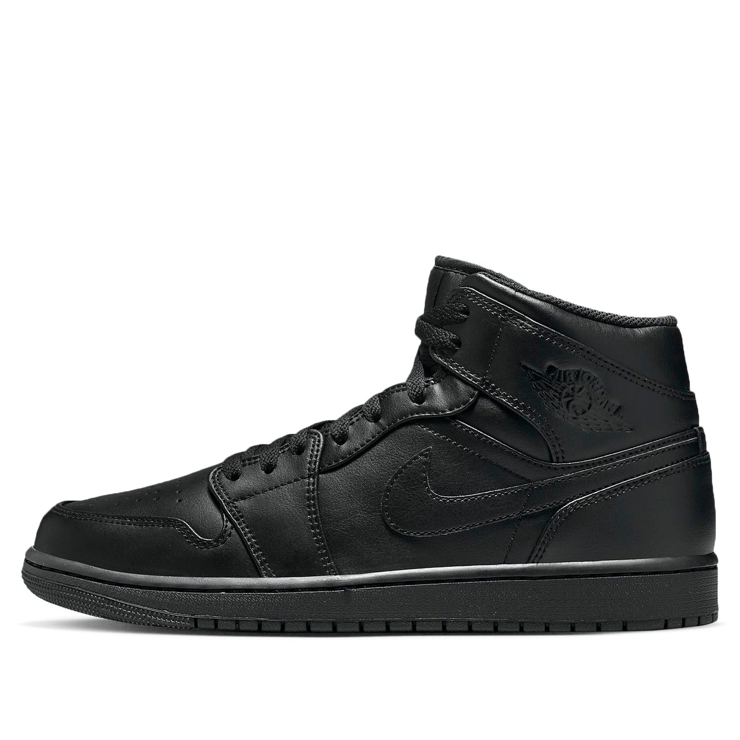 Air Jordan 1 Mid 'Triple Black' 2022 554724-093 Iconic Trainers
