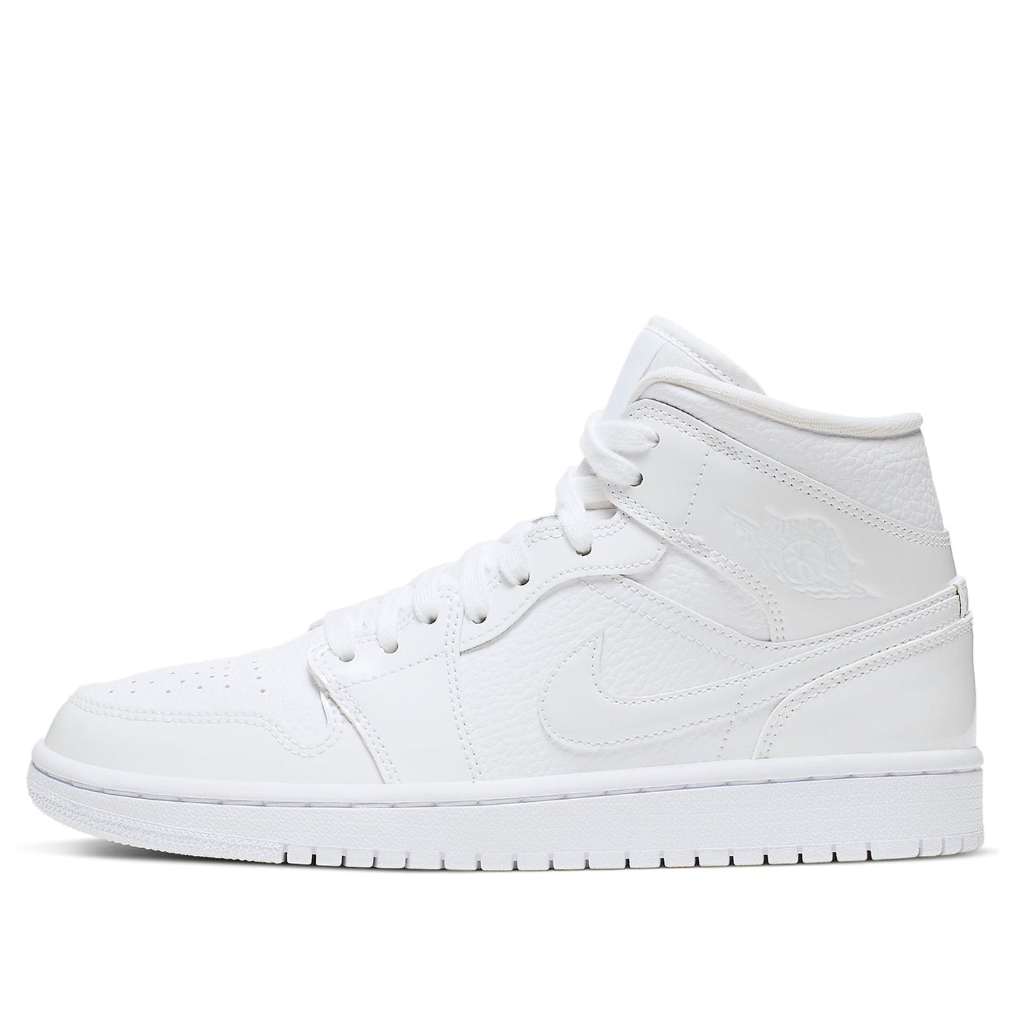 (WMNS) Air Jordan 1 Mid 'Triple White' BQ6472-100 Vintage Sportswear
