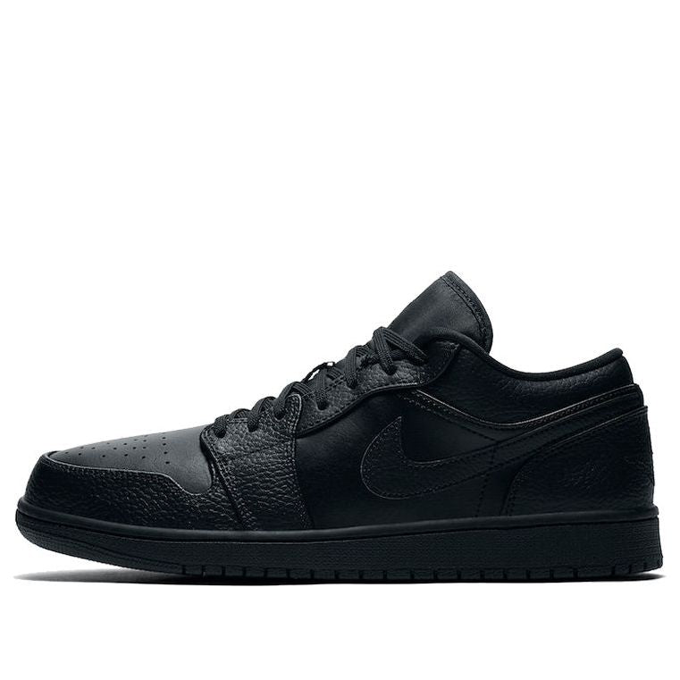 Air Jordan 1 Low 'Triple Black' 553558-091 Signature Shoe