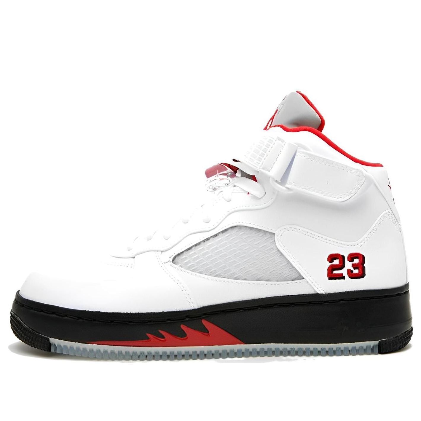 Air Jordan 5 Fusion 'Varsity White Red' 318608-161 Iconic Trainers