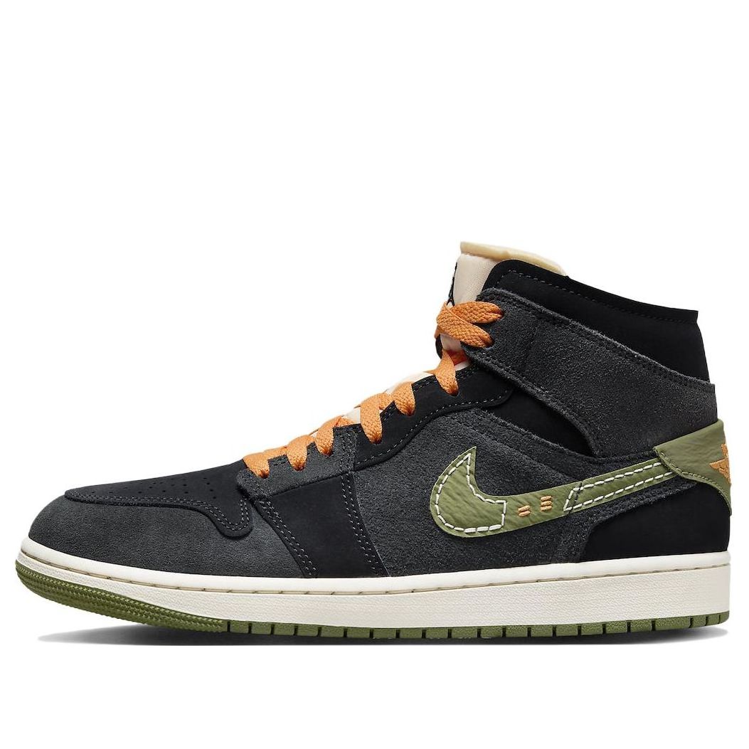 Air Jordan 1 Mid SE Craft 'Anthracite Light Olive' FD6817-003 Vintage Sportswear