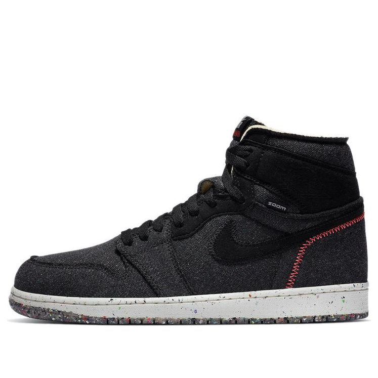 Air Jordan 1 High Zoom 'Crater' CW2414-001 Classic Sneakers