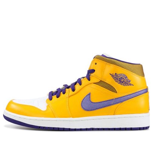 Air Jordan 1 Mid 'Lakers' 554724-708 Cultural Kicks