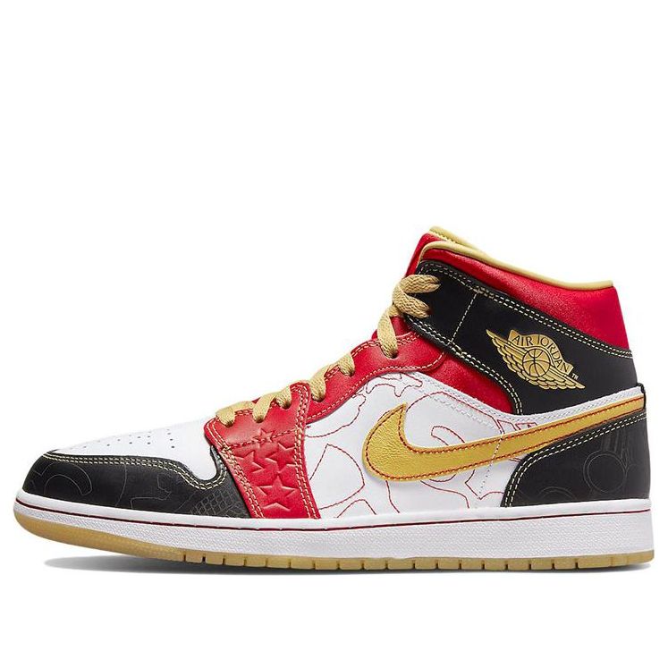 Air Jordan 1 Mid SE GC 'XQ 2022' DV0576-176 Signature Shoe
