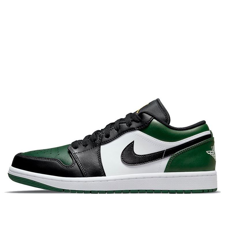 Air Jordan 1 Low 'Green Toe' 553558-371 Signature Shoe