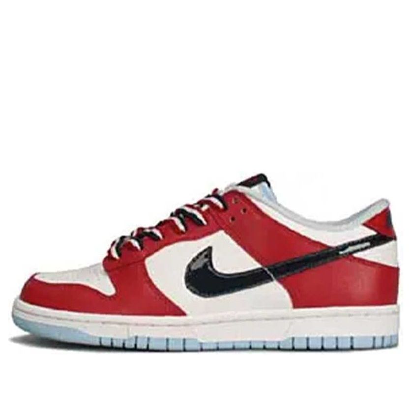 (WMNS) Nike Dunk Low 'White Mid Navy-Deep Red' 309324-144 Iconic Trainers