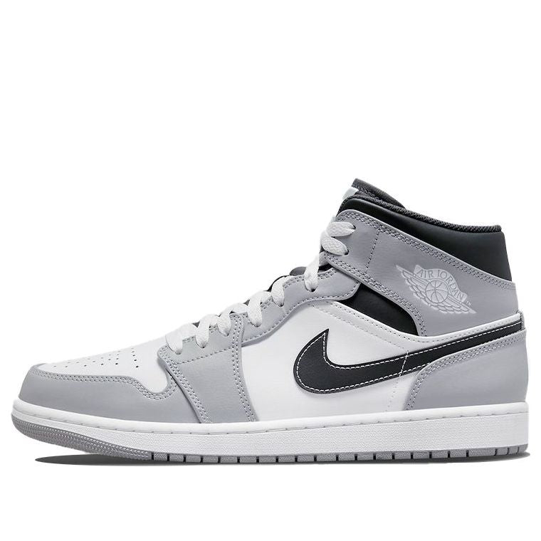 Air Jordan 1 Mid 'Light Smoke Grey' 554724-078 Epoch-Defining Shoes