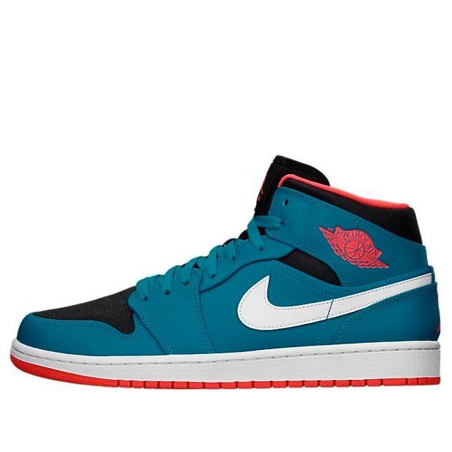 Air Jordan 1 Retro Mid 'Teal' 554724-308 Classic Sneakers