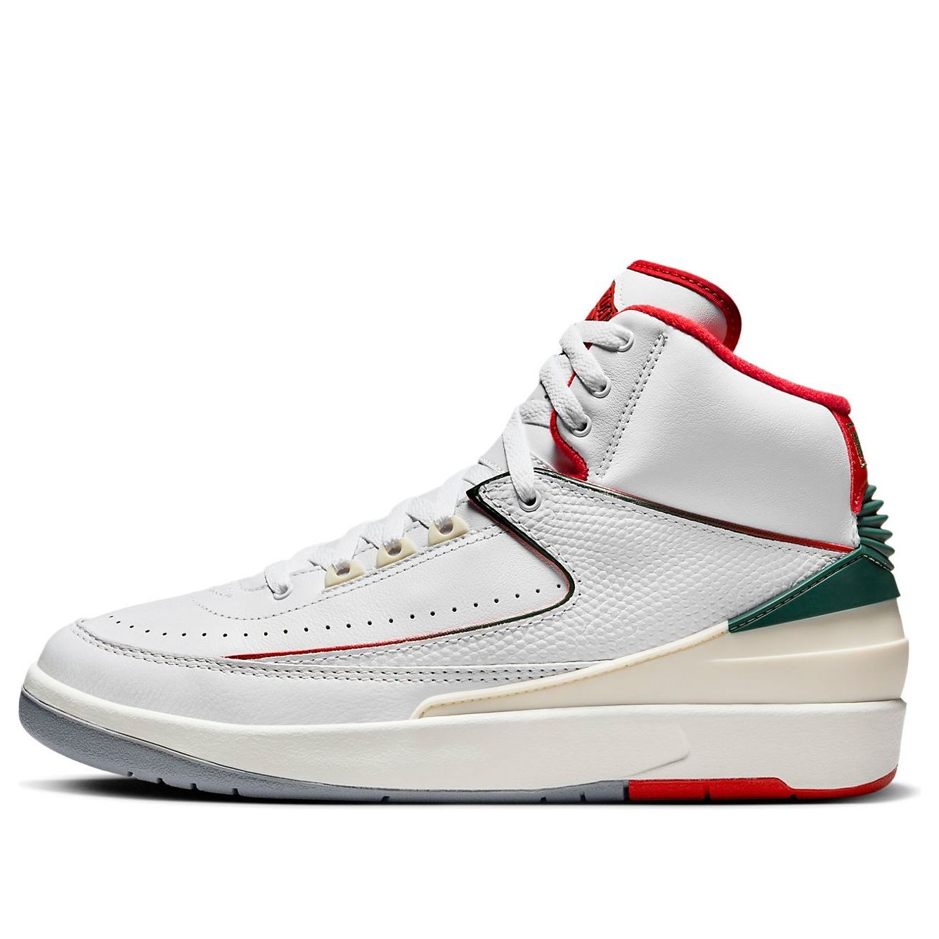 Air Jordan 2 'White Fire Red' DR8884-101 Signature Shoe