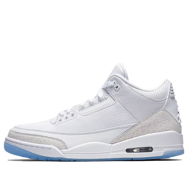 Air Jordan 3 Retro 'Triple White' 136064-111 Classic Sneakers