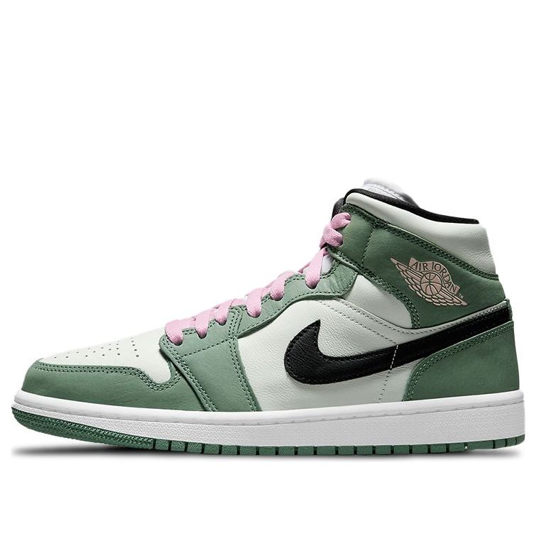 (WMNS) Air Jordan 1 Mid SE 'Dutch Green' CZ0774-300 Signature Shoe