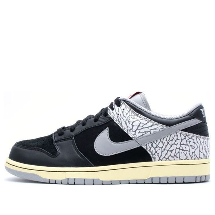 Nike Dunk Low Cl 'Jordan Pack Black Grey' 304714-905 Signature Shoe
