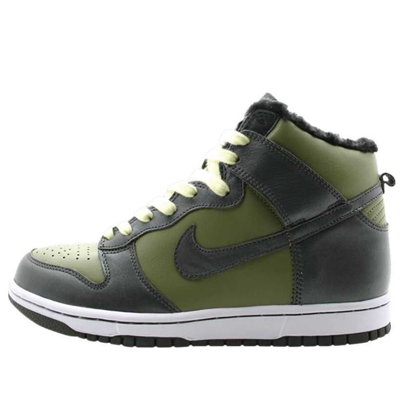 (WMNS) Nike Dunk Hi 'Pilgrim Dark Army White' 309437-331 Antique Icons