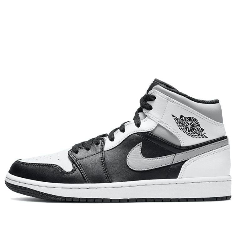 Air Jordan 1 Mid 'White Shadow' 554724-073 Signature Shoe