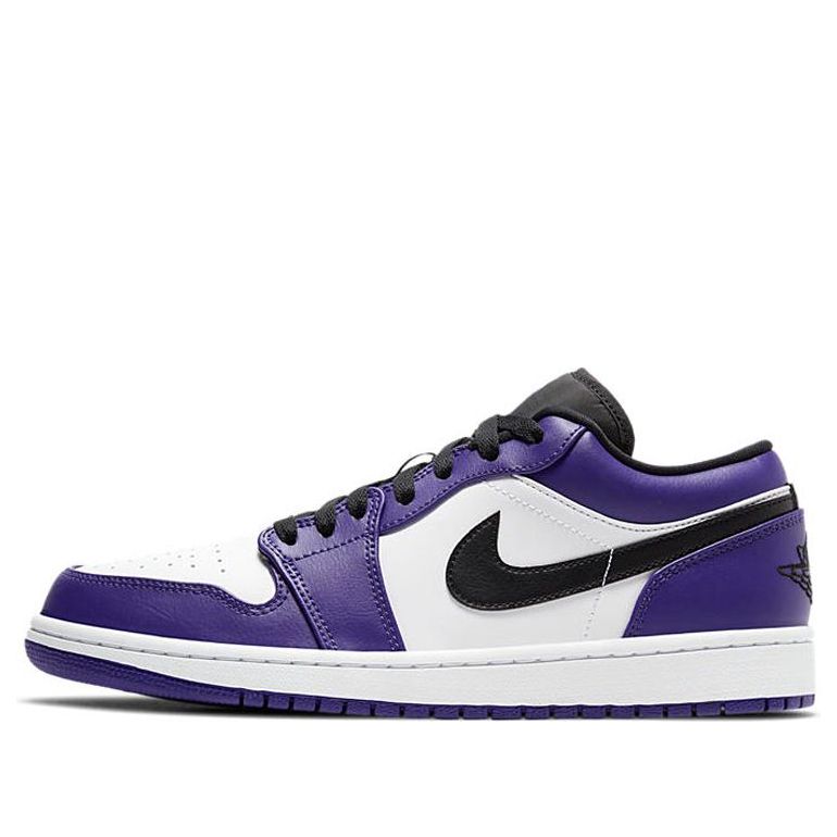 Air Jordan 1 Low 'Court Purple White' 553558-500 Epoch-Defining Shoes