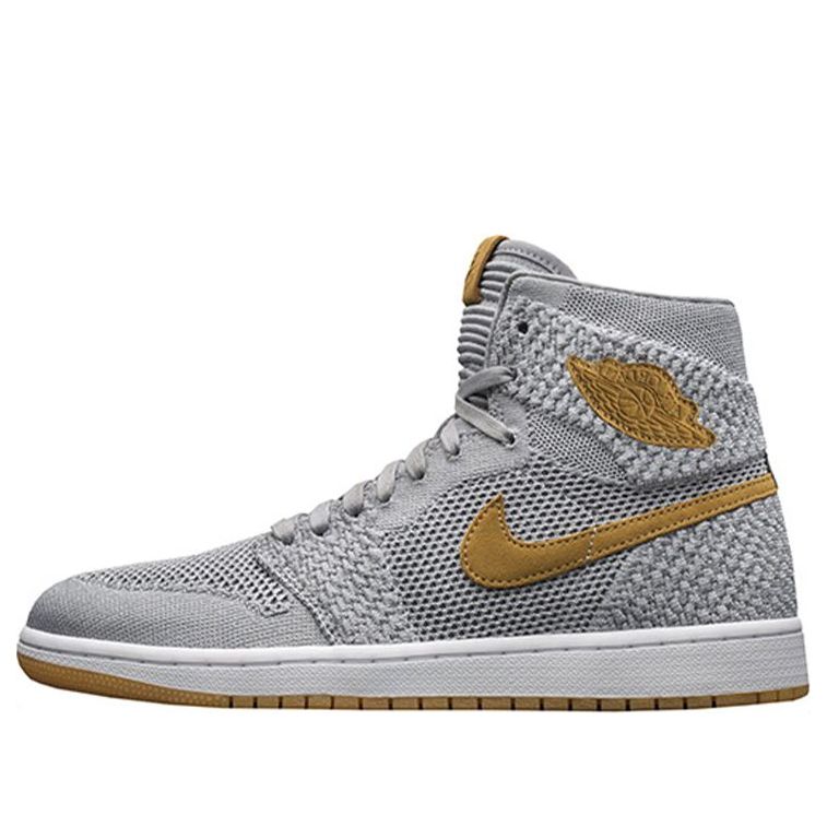 Air Jordan 1 Retro High OG Flyknit 'Wolf Grey' 919704-025 Epoch-Defining Shoes