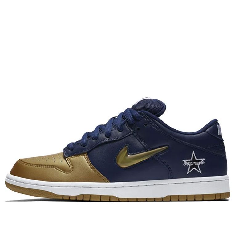 Nike x Supreme SB Dunk Low QS 'Metallic Gold' CK3480-700 Vintage Sportswear