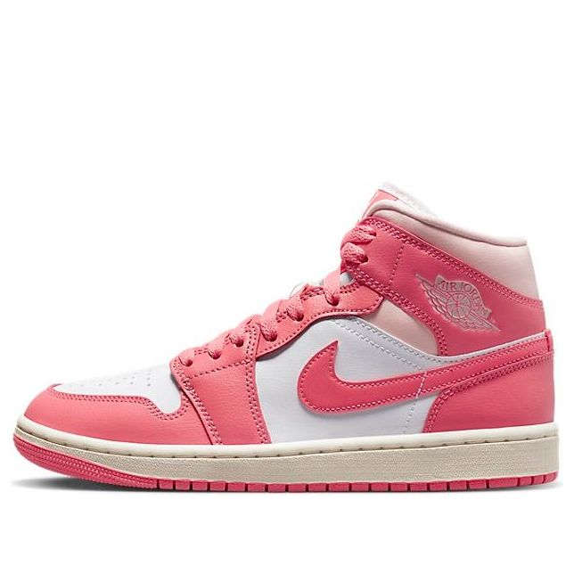 (WMNS) Air Jordan 1 Mid 'Strawberries and Cream' BQ6472-186 Classic Sneakers