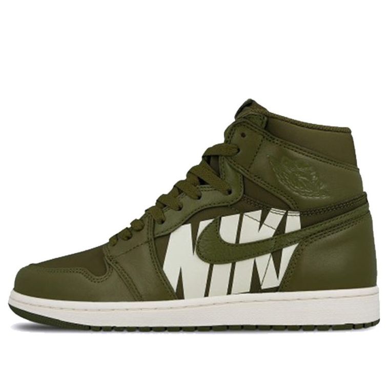 Air Jordan 1 High OG 'Olive Canvas' 555088-300 Iconic Trainers