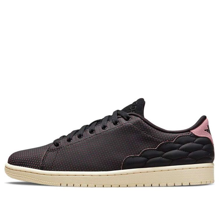 Air Jordan 1 Centre Court 'Perforated Black Pink' DJ2756-006 Classic Sneakers