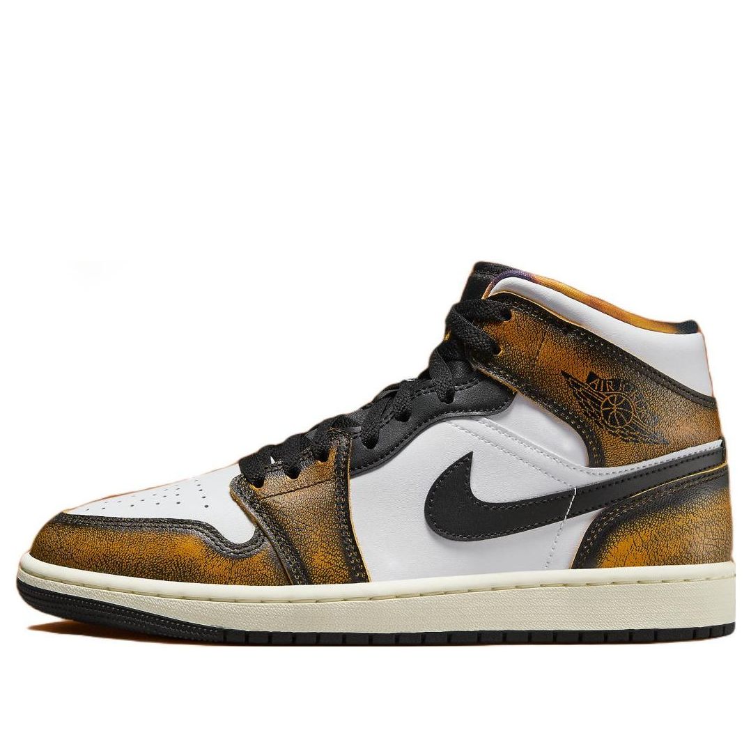 Air Jordan 1 Mid SE 'Wear-Away - Taxi' DQ8417-071 Classic Sneakers