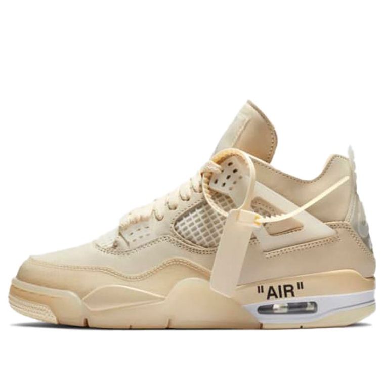 (WMNS) Off-White x Air Jordan 4 SP 'Sail' CV9388-100 Epochal Sneaker