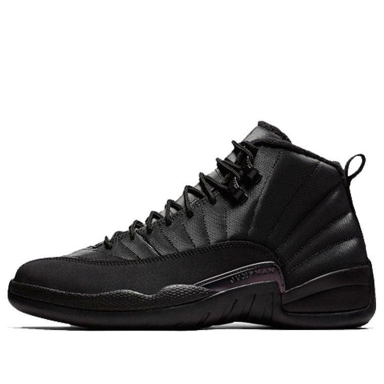Air Jordan 12 Retro Winterized 'Triple Black' BQ6851-001 Classic Sneakers