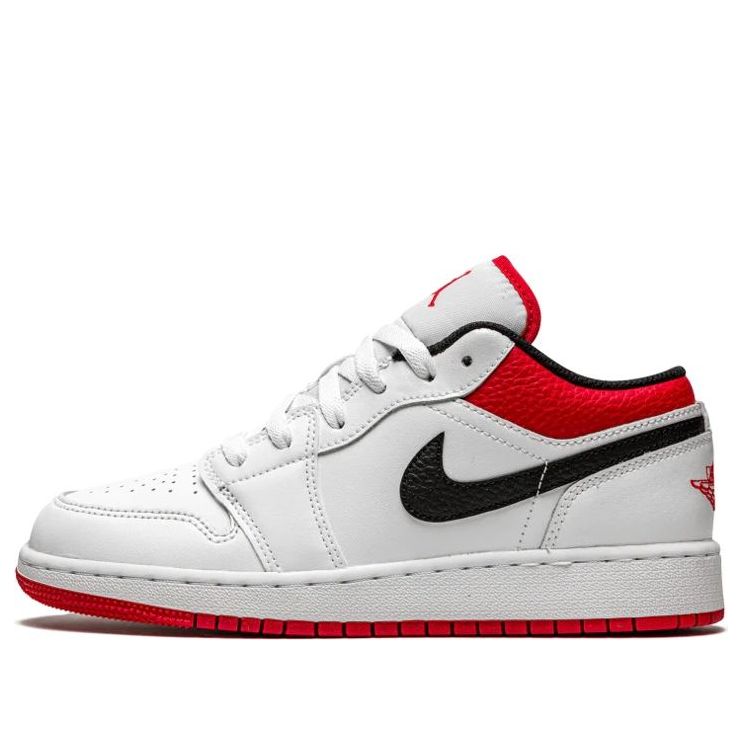 Air Jordan 1 Low 'White University Red' 553558-118 Iconic Trainers
