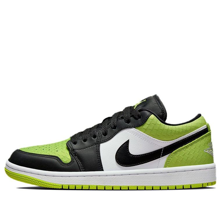 (WMNS) Air Jordan 1 Low SE 'Vivid Green Snakeskin' DX4446-301 Antique Icons