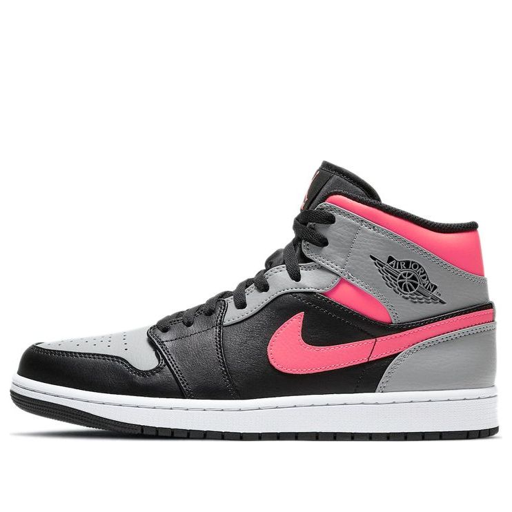 Air Jordan 1 Mid 'Pink Shadow' 554724-059 Signature Shoe