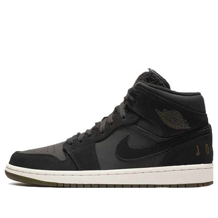 Air Jordan 1 Retro Mid 'Black White Sole' BQ6579-001 Cultural Kicks
