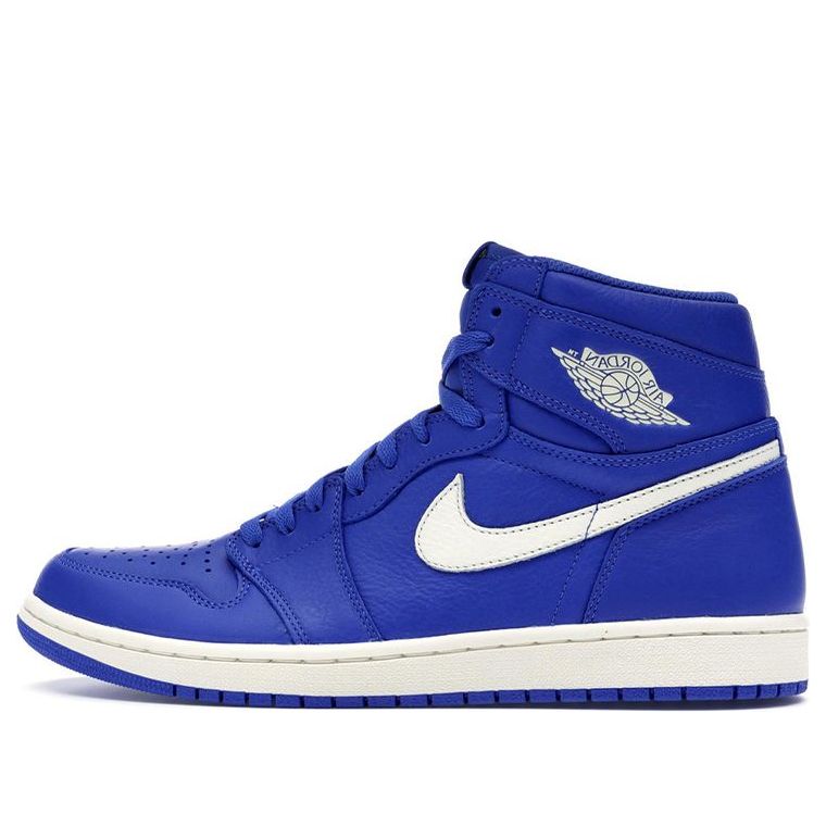 Air Jordan 1 Retro High OG 'Hyper Royal White' 555088-401 Signature Shoe