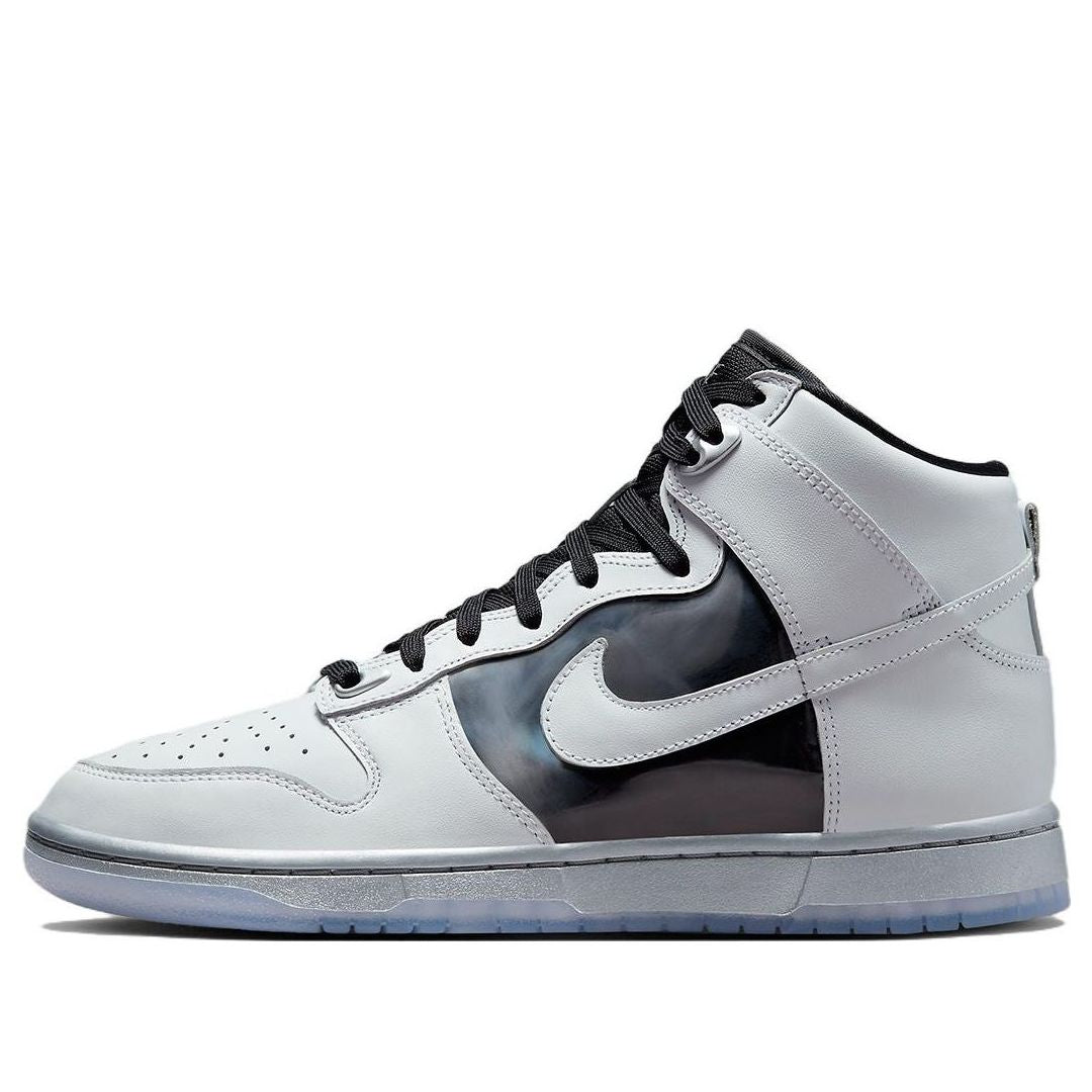 (WMNS) Nike Dunk High 'Chrome' DX5928-100 Signature Shoe