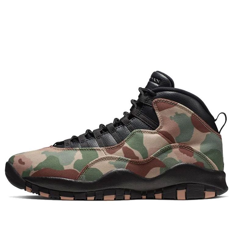 Air Jordan 10 Retro 'Desert Camo' 310805-200 Classic Sneakers