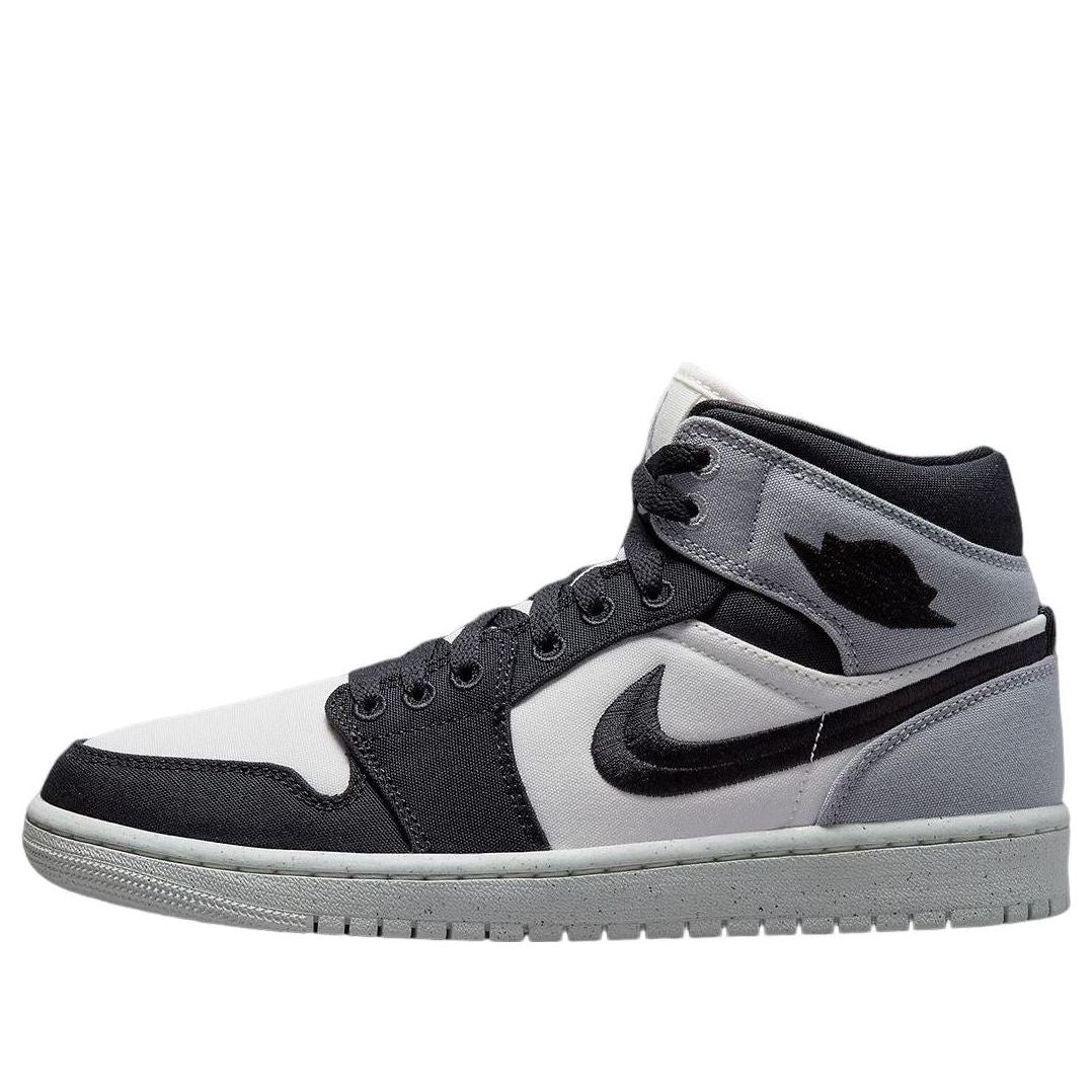 (WMNS) Air Jordan 1 Mid SE 'Canvas Steel Grey' DV0427-100 Epochal Sneaker