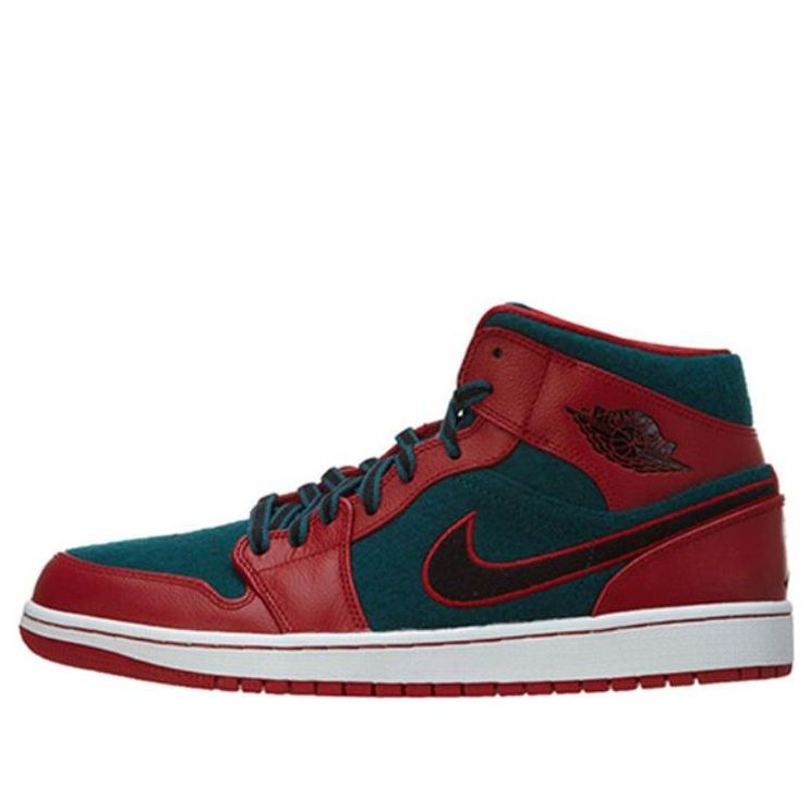 Air Jordan 1 Mid 'Gym Red Dark Sea' 633206-608 Vintage Sportswear