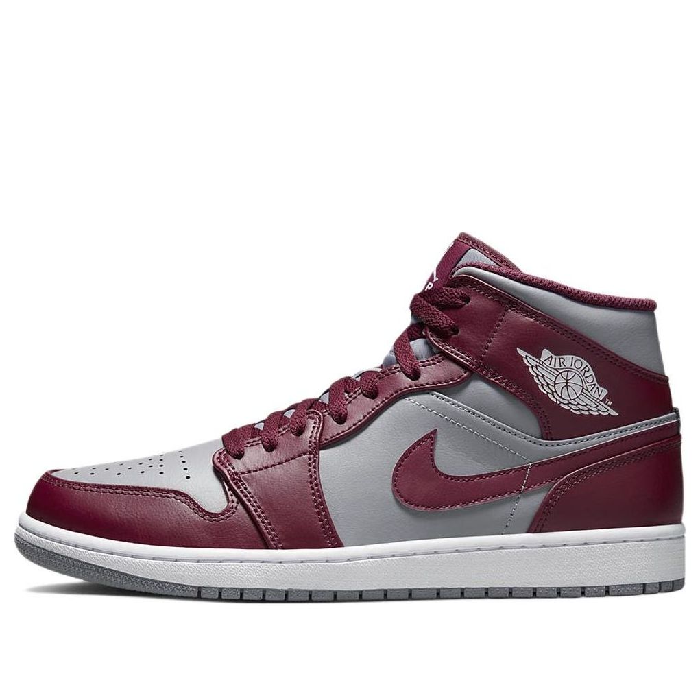 Air Jordan 1 Mid 'Cherrywood Red' DQ8426-615 Classic Sneakers