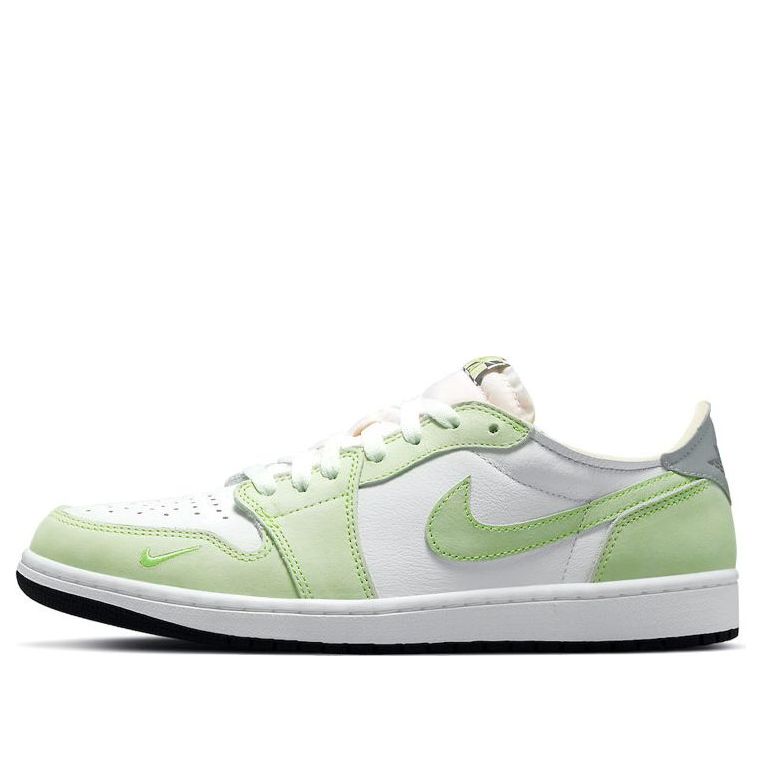 Air Jordan 1 Low OG 'White Ghost Green' DM7837-103 Signature Shoe