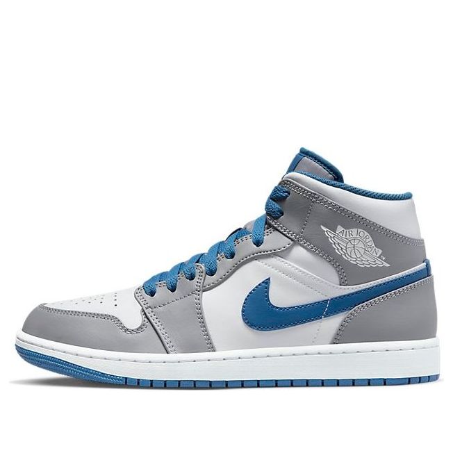 Air Jordan 1 Mid 'Cement Grey True Blue' DQ8426-014 Iconic Trainers