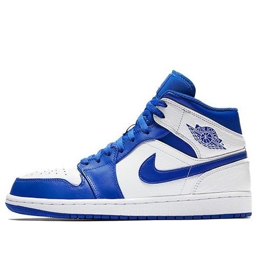 Air Jordan 1 Mid 'Hyper Royal White' 554724-114 Cultural Kicks