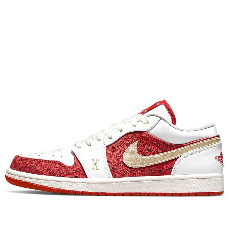 Air Jordan 1 Low SE 'Spades' DJ5185-100 Signature Shoe