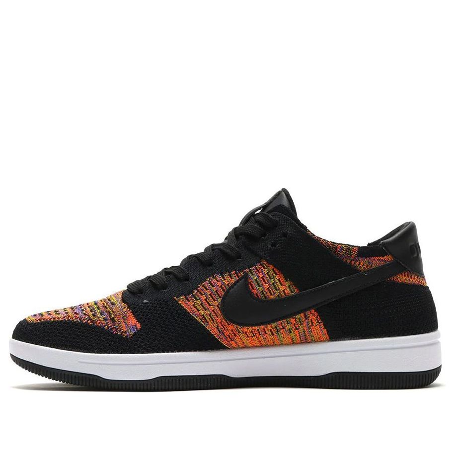 Nike Dunk Low Flyknit 'Black Flyknit Orange' 917746-002 Antique Icons