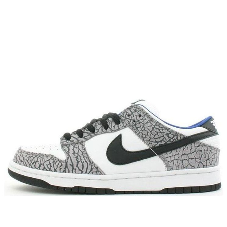 Nike Supreme x Dunk Low Pro SB 'White Cement' 304292-001 Classic Sneakers