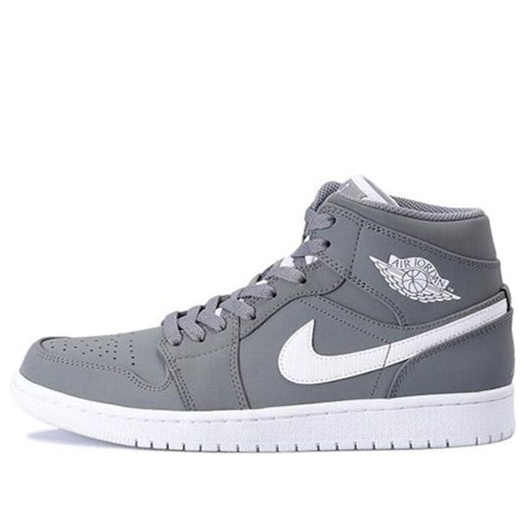 Air Jordan 1 Mid 'Cool Grey' 554724-036 Classic Sneakers