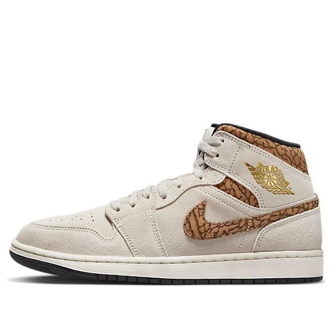 Air Jordan 1 Mid SE 'Brown Elephant' DZ4129-102 Cultural Kicks
