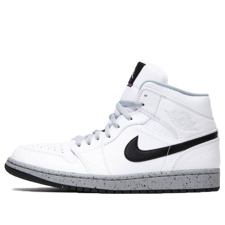Air Jordan 1 Mid 'White Cement' 554724-115 Epochal Sneaker
