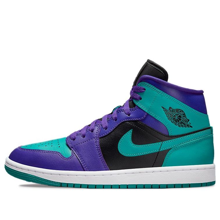 (WMNS) Air Jordan 1 Mid 'Black Grape' BQ6472-502 Iconic Trainers